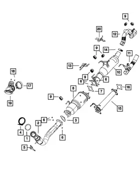 68288935ac Mopar Genuine Catalytic Converter