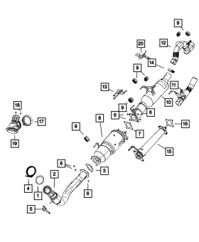 68371836aa Mopar Genuine Catalytic Converter
