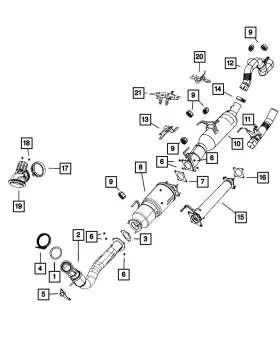 68371837aa Mopar Genuine Catalytic Converter