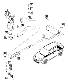 68477775ac Mopar Genuine Catalytic Converter
