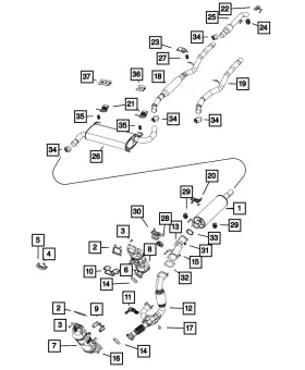 68508658aa Mopar Genuine Catalytic Converter