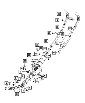 68630316aa Mopar Genuine Catalytic Converter