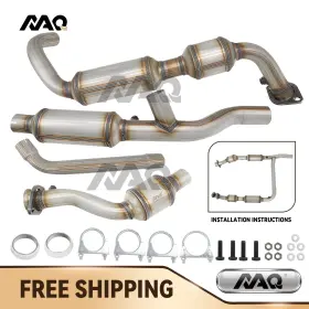 Ncaco00009 Naq Right And Left Y Pipe Catalytic Converter For 1997 1998 -2000 Ford F150 4.6l Rwd