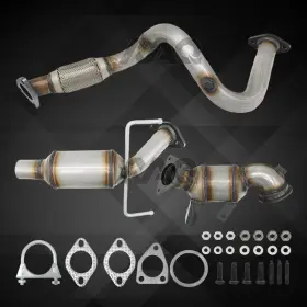Ncaco00011 Naq For 2015-2021 Chevrolet Trax 1.4l Catalytic Converter Front And Rear With Flex Pipe