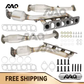 Ncaco00056 Naq For 2005 2006 2007 2008-2010 Infiniti Qx56 5.6l Front And Rear Catalytic Converter