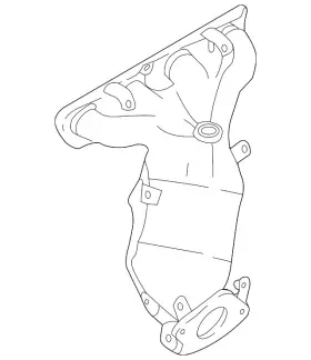 140e2-5rm0a Nissan Genuine Catalytic Converter With Integrated Exhaust Manifold