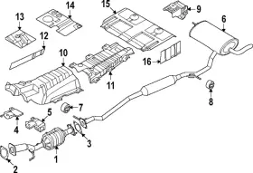 200a0-7lh0a Nissan Genuine Catalytic Converter