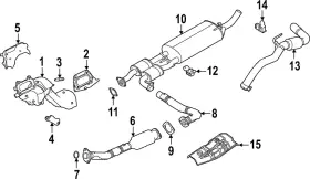 200a0-9bu1b Nissan Genuine Converter And Pipe