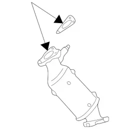 208a0-9s225 Nissan Genuine Catalytic Converter