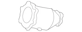 B08a0-0w500 Nissan Genuine Catalytic Converter
