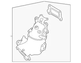 B08a2-6rk3a Nissan Genuine Three Way Catalytic Converter
