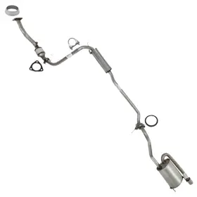 506182 Northeastern Exhaust Epa Approved Rear Catalytic Resonator And Muffler Kit Fits 2009-13 Honda Fit 1.5l