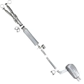 506385 Northeastern Exhaust Epa Approved Catalytic Resonator Muffler Kit Fits 2007-2010 Xc90 3.2l