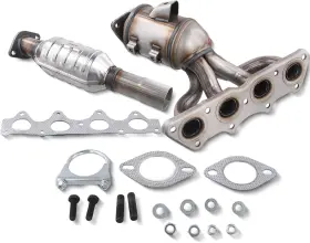 One Stop Exhaust 306-wgj-h/d Fits 2012-2017 Hyundai Accent 1.6l 2pcs Front And Rear Catalytic Converter H/d