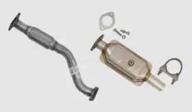 396-bhg48 One Stop Exhaust Fits 2010-2011 Ford Milan 2.5l Front Flex Pipe And Rear Catalytic Converter 1se