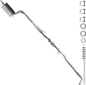 One Stop Exhaust 529-bhx-h/d Fits 1997-2001 Toyota Camry 2.2l Resonator And Muffler Catalytic Converter H/d