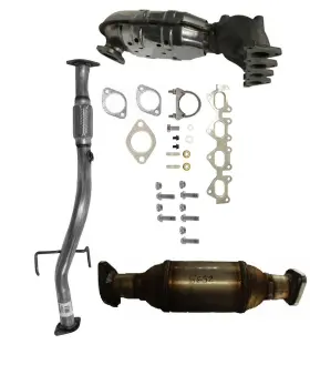 736-fgw29 One Stop Exhaust Fits 2006-2009 Kia Rio5 1.6l Set Flex Pipe And Manifold Catalytic Converter 1se