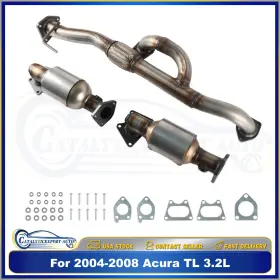 5548963 Onlineautoparts365 For Acura Tl 3.2l Both Manifold Catalytic Converter Front Flex Pipe 2004-2008