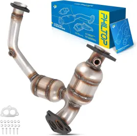 Philtop 9060exp6376us Front Catalytic Converter Stainless Steel Direct-fit For 01-05 Explorer