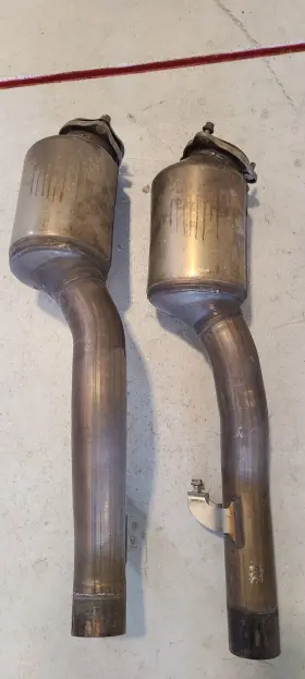 7p5.131.705 Porsche Rear/secondary Catalytic Converters For Cayenne 4.8 V8 - Gas 2011-2014