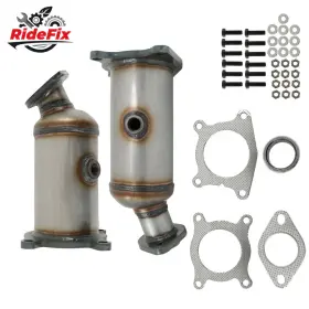Rf4943964 Ridefix Rear And Front Catalytic Converter For Ford Edge 2007-2010 3.5l V6 Bank 1 2