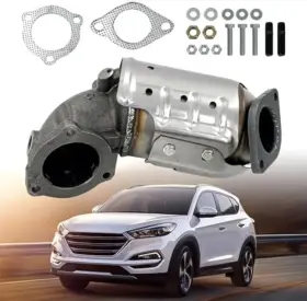 33362 Shumeral Front Catalytic Converter With Gasket Kit Compatible 2016-2018 Hyunda