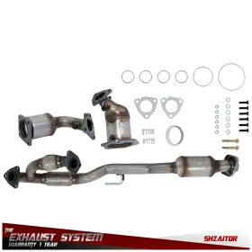 Ie1339728es Shzaitor Direct Fit Y Pipe Catalytic Converter All 3 For Nissan Pathfinder 2013-2019 3.5l