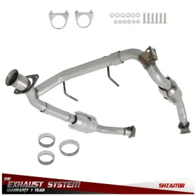 Ie786318es Shzaitor Catalytic Converter Set For Ford Expedition 2005-2006 5.4l Left And Right Side