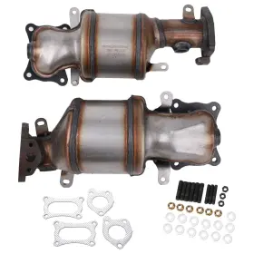 40923 Sp Pair For 2008 2009 2010 2011 2012 Honda Accord Pilot 3.5l Catalytic Converters