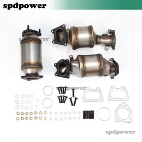 45106-45107 Spdpower 3pcs Catalytic Converter For 2006 2007 2008 Honda Ridgeline 3.5l Front &rear Set