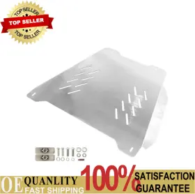 Ot001217 Stiea New For 22-24 Toyota Tundra Silver Aluminum Catalytic Converter Anti Theft Plate