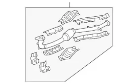44101ag17a Subaru Genuine Converter And Pipe