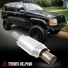 Team-alpha Tma-oemconv016 Fits 1993-2000 Jeep Grand Cherokee 4.0 Heat Shield Exhaust Catalytic Converter