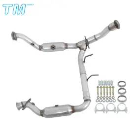 614340 Techme17 Left And Right Side Catalytic Converter Fit For 2015-2020 Ford F-150 V6 2.7l
