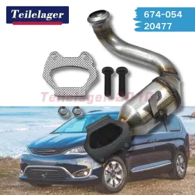 674-054 Teilelager 20477 Rear Manifold Catalytic Converter For 2017-21 Chrysler Pacifica 3.6l V6