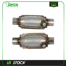 Topcn178691r01 Topcnautop Universal Pair Catalytic Converter Ceramic Substrate Material Stainless Steel