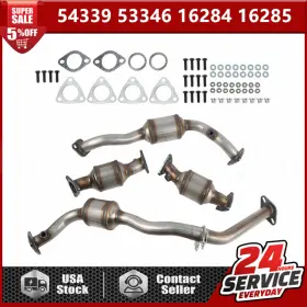 54339 Topstoreautoparts Full Catalytic Converter Set Fits Nissan Xterra/frontier 3.3l 2001 2022-2004