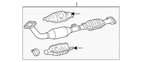 17410-0c150 Toyota Genuine Converter And Pipe