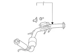17410-f0331 Toyota Genuine Front Pipe