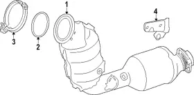 17500-f4020 Toyota Genuine Catalytic Converter