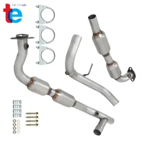 Tr60476 Turitrade For 1998-2000 Ford F-150 5.4l Both Side Catalytic Converter Left Right Set 4wd