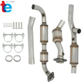 Tr68038 Turitrade For 1997-2000 Ford F-150 4.6l Rwd Left And Right Side Catalytic Converter Y Pipe