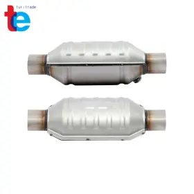 Tr68616 Turitrade For Ford Mustang Gt 2pcs 2 Inch Inlet/outlet Catalytic Converter With Heat Shield