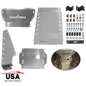 Ot001091 Usmotor New Aluminium Full Skid Plate Set Compatible With 2009-14 Ford F-150 4wd Truck