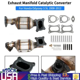 45132 Vipjq 45131 Catalytic Converters Bank 1 And 2 For Honda Accord 3.5l 2008-2012
