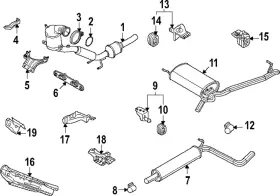 5qm-254-501-s Volkswagen Genuine Converter And Pipe