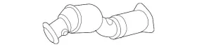 7l8-254-350-jx Volkswagen Genuine Exhaust Pipe