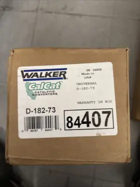 Walker 086387844079 Exhaust Calcat Carb 84407 Universal Catalytic Converter 2.5 Inch