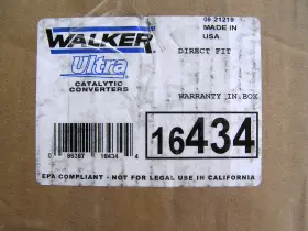 16434 Walker Catalytic Converter Front New For Explorer Ford Sport Trac Mercury
