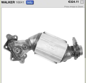 16439-16641 Walker 2006-2011 Honda Civic 1.3l-l4 Catalytic Converter 16439 16641 New Oem